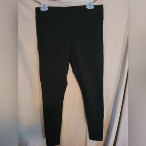 Large Womens Activewear Leggings.by Matty M. (Black)